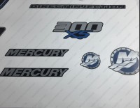 Mercury Racing 300XS Optimax DFI 2016-2017 Outboard Decal Kit